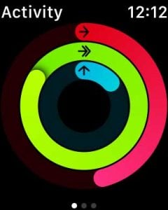 Apple watch activity rings updating