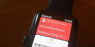 Apple Wallet vaccine pass Apple Watch