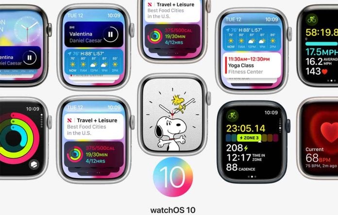 Apple Watch watchOS 10 widgets