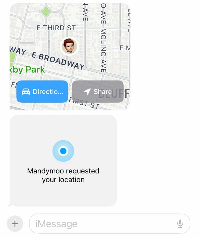How to share your location or request someone's location in the