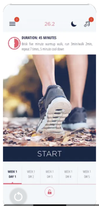 4 best marathon training apps to - Marathon 26.2k Trainer App 203x420