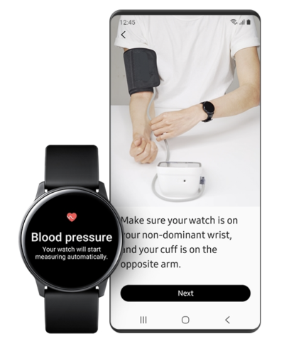 measuring bp with galaxy watch